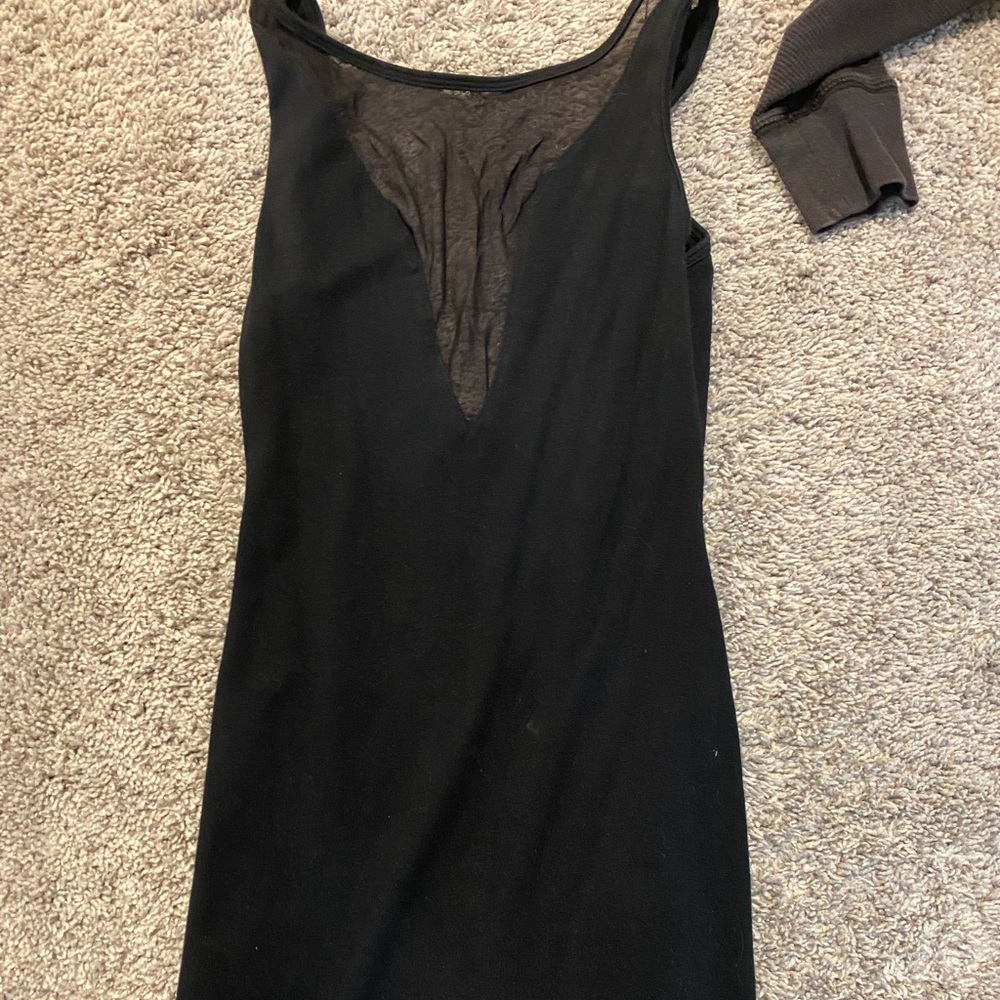 Black see through dress